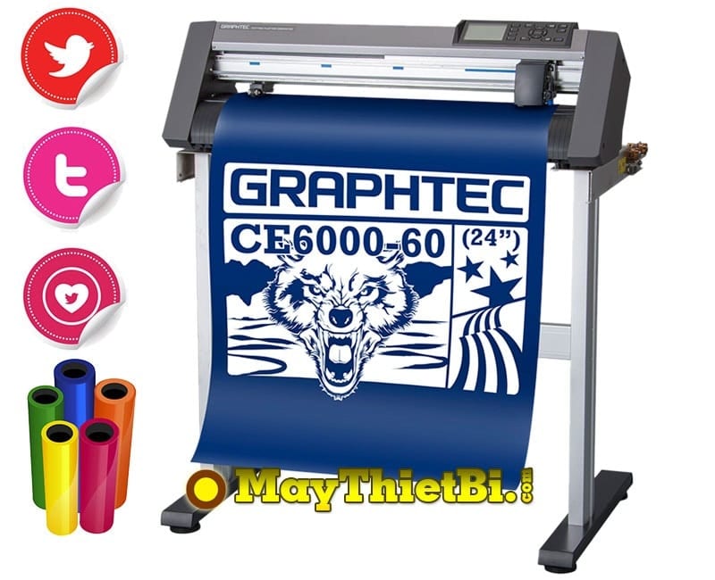 Máy cắt bế decal tem nhãn Graphtec CE6000-60 Plus