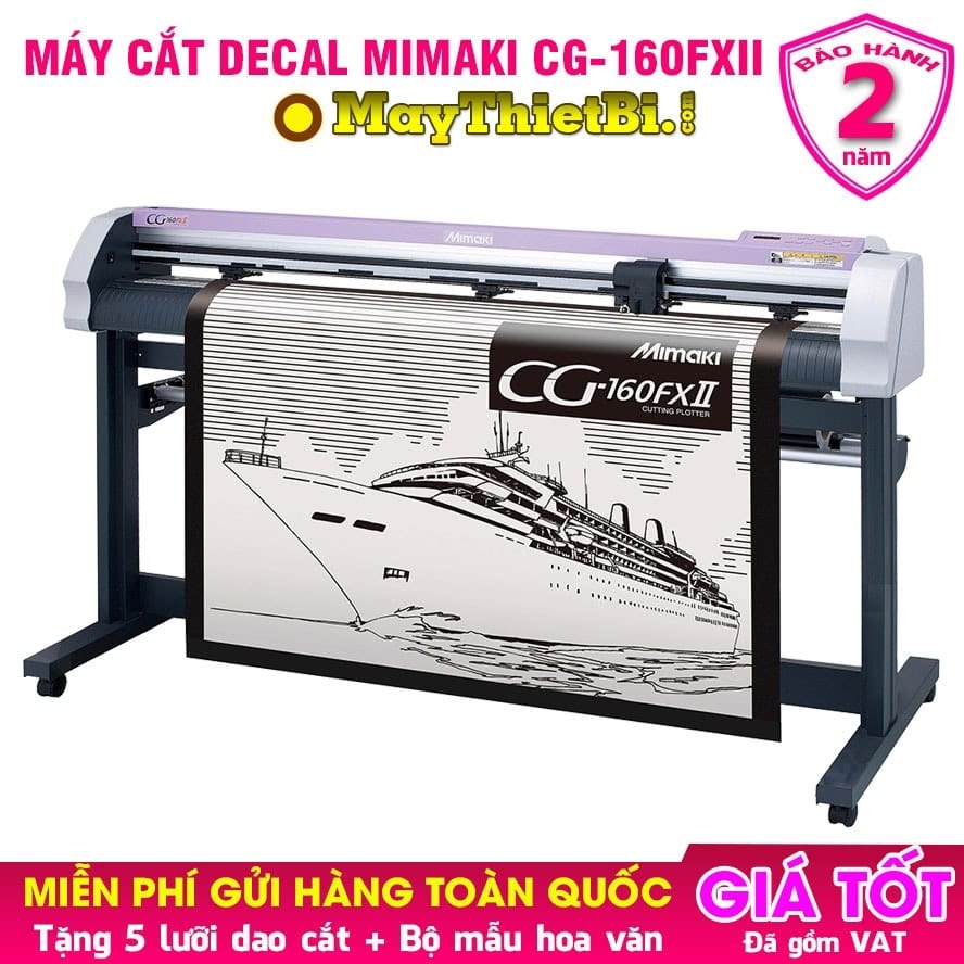 Máy cắt decal Mimaki CG-160FXII Nhật khổ 1m6 cắt đẹp, bế chuẩn, giá tốt
