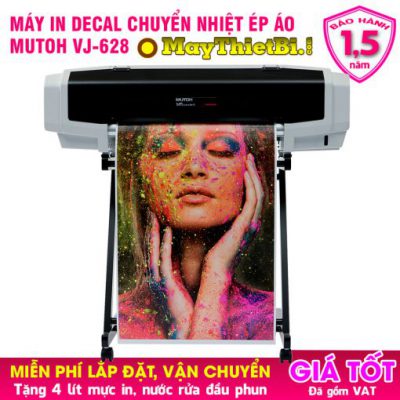 Máy in sticker tem nhãn decal nhựa, decal trong khổ 60 cực đẹp