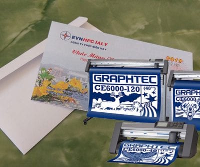 Cắt bế phong bì nhanh, dễ dàng với Máy cắt bế decal Graphtec CE6000 Plus