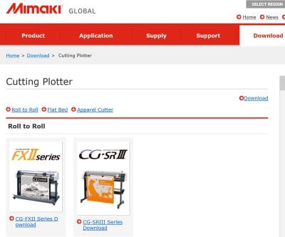 Driver máy cắt decal Mimaki