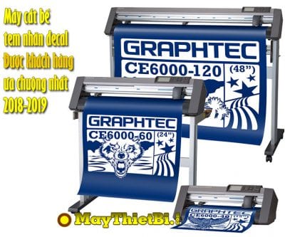 Máy bế decal tem nhãn demi và decal cuộn in offset được ưa chuộng nhất là Graphtec CE6000 Plus