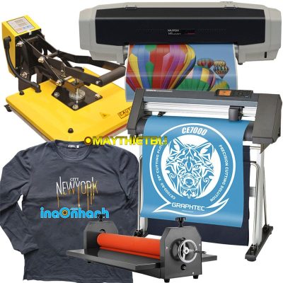 Bộ máy in áo thun màu đen - áo thun đậm màu tốc độ nhanh, cực đẹp