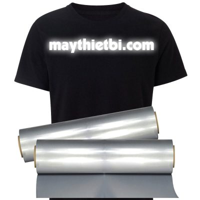 Decal phản quang chuyển nhiệt màu bạc PU khổ 0,61mx50m có keo