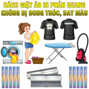 Cách giặt áo in decal phản quang và decal nhiệt bền màu, không bong tróc