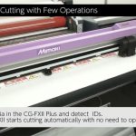 ID Cut giúp Mimaki CG-FXII Plus cắt bế chính xác tem nhãn decal