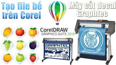 Cách tạo file bế trên CorelDraw cho máy cắt decal Graphtec CE6000, CE7000