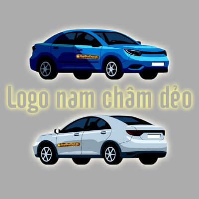 Logo nam châm dẻo dán ô tô xe hơi hút mạnh giá tốt