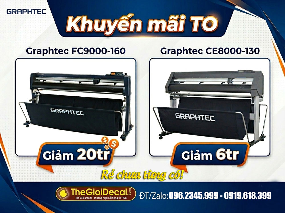 Khuyến mãi máy cắt decal Graphtec
