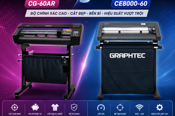 So Sánh Máy Cắt Decal Mimaki CG-60AR Và Graphtec CE8000-60