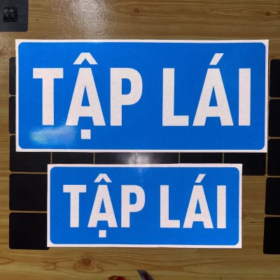 Bảng tập lái phản quang 3M cán tôn gắn xe tập lái chuẩn 2026