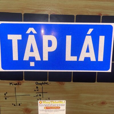 Bảng Tập Lái Phản Quang Cán Nam Châm Dẻo Giá Rẻ (1 cặp)
